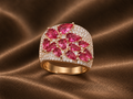 The Valentina Crimson Cluster Statement Ring