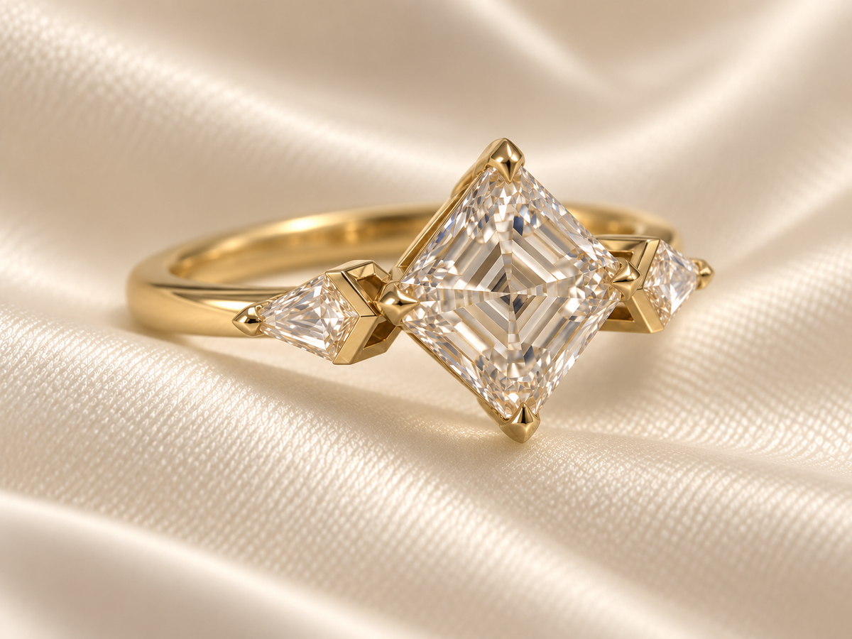 The Bold Trillion & Kite Diamond Ring