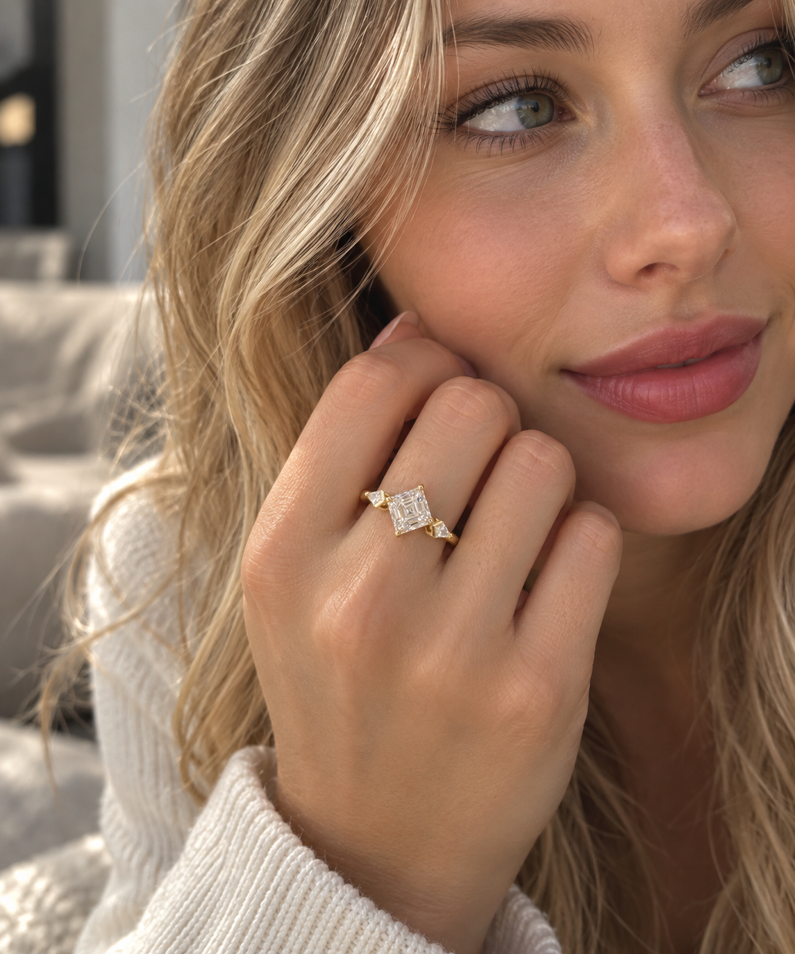 The Bold Trillion & Kite Diamond Ring