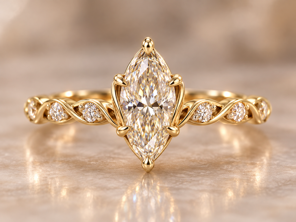 The Marquise Infinity Diamond Ring