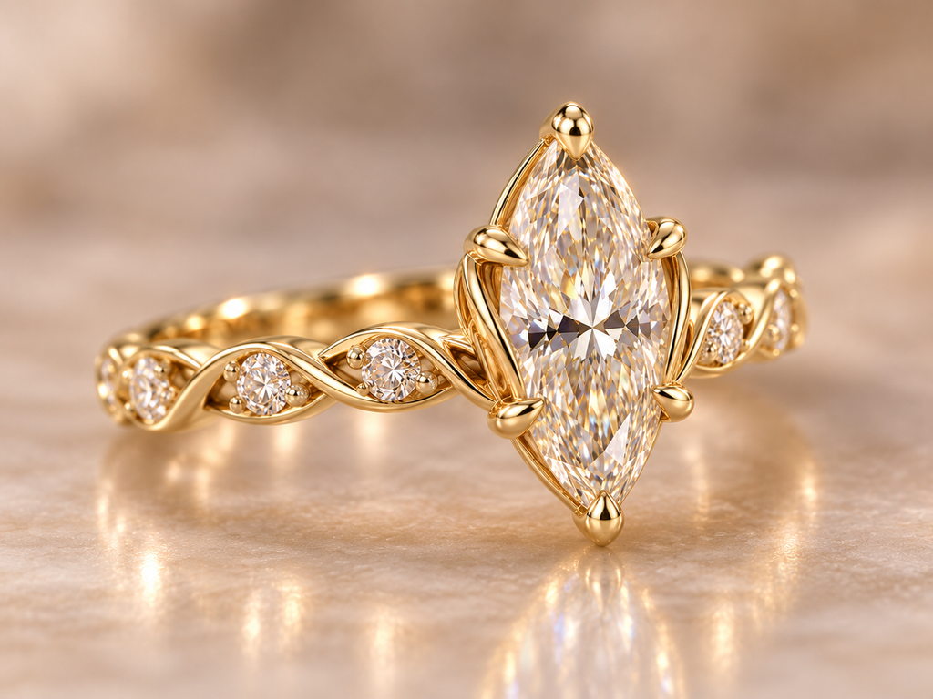 The Marquise Infinity Diamond Ring