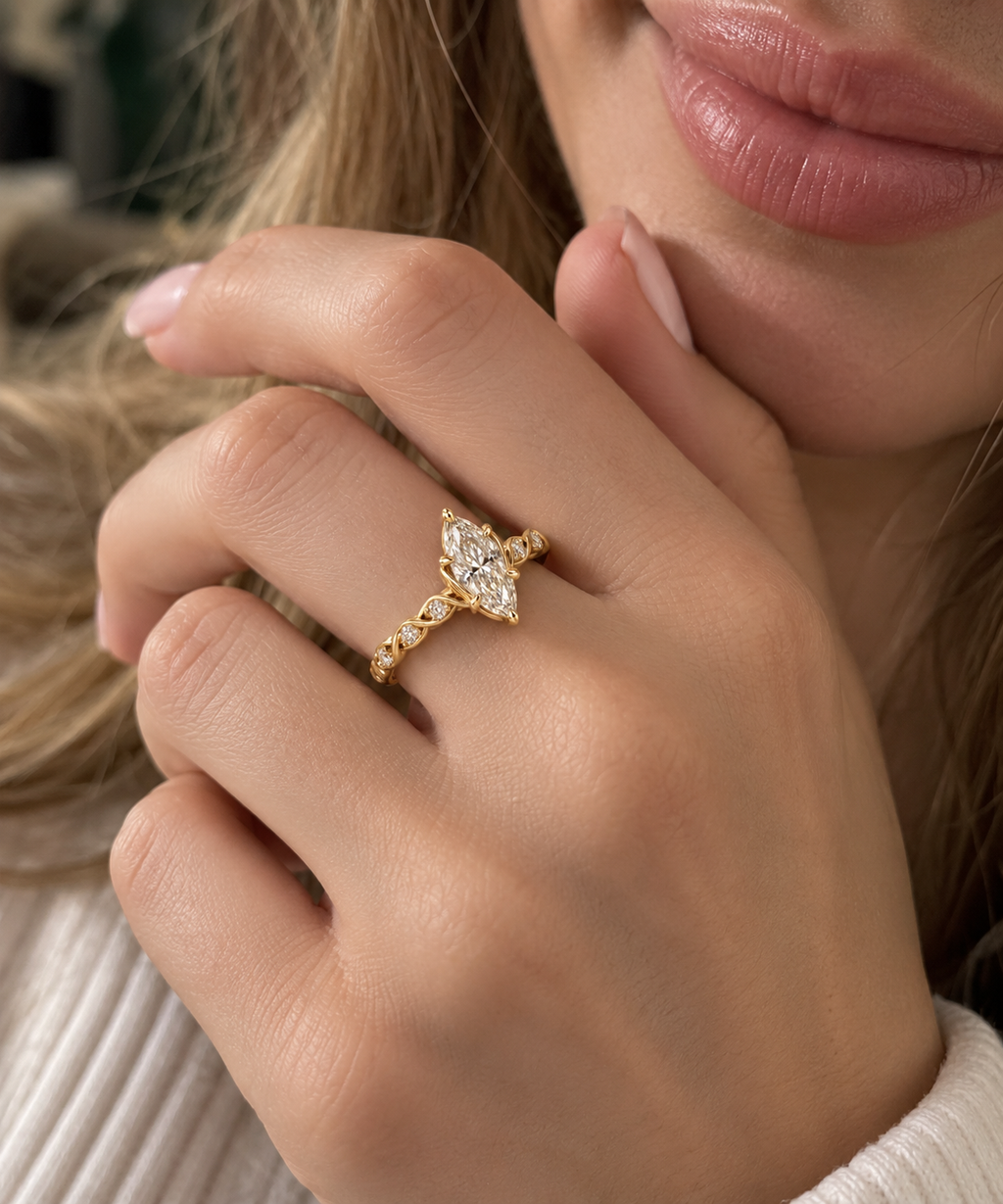 The Marquise Infinity Diamond Ring
