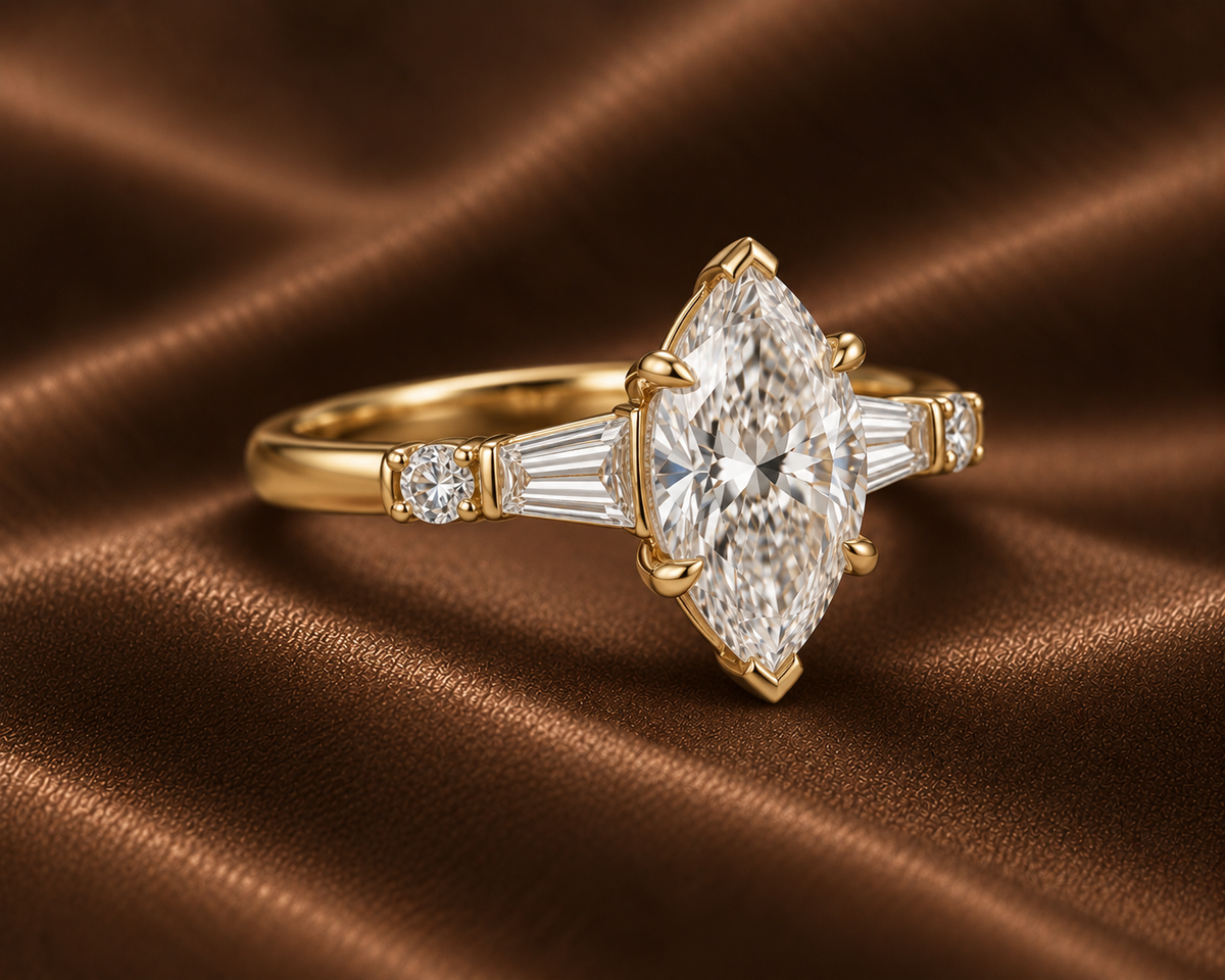 The Marquise & Baguette Diamond Ring