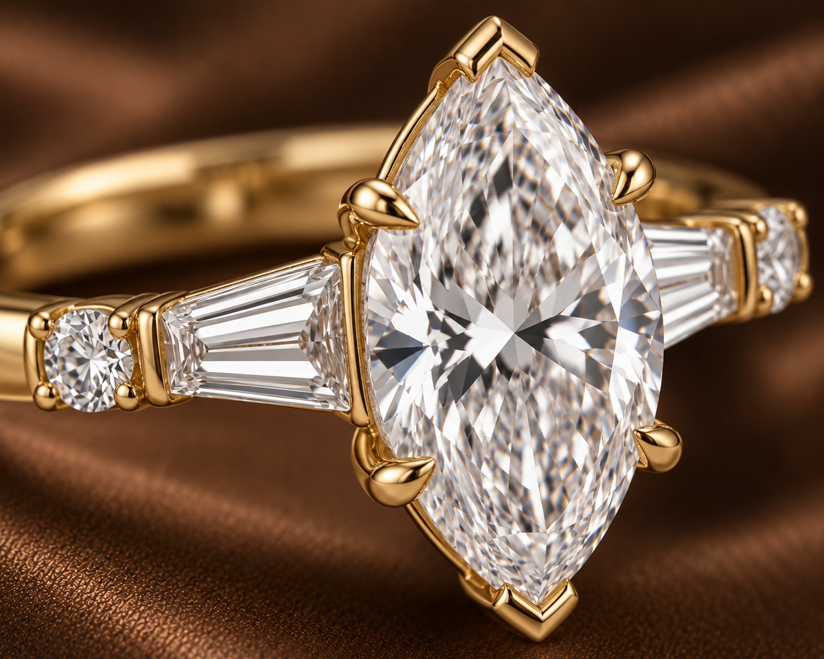 The Marquise & Baguette Diamond Ring