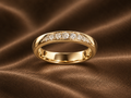 The Aurelia Curved Diamond Band
