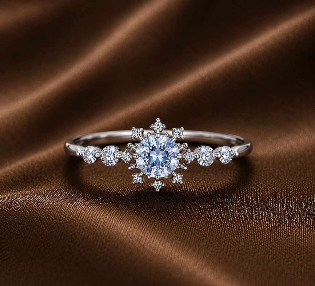 The Glacial Frost Star Halo Ring