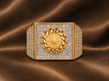 Nova Iced Chain-Link Signet