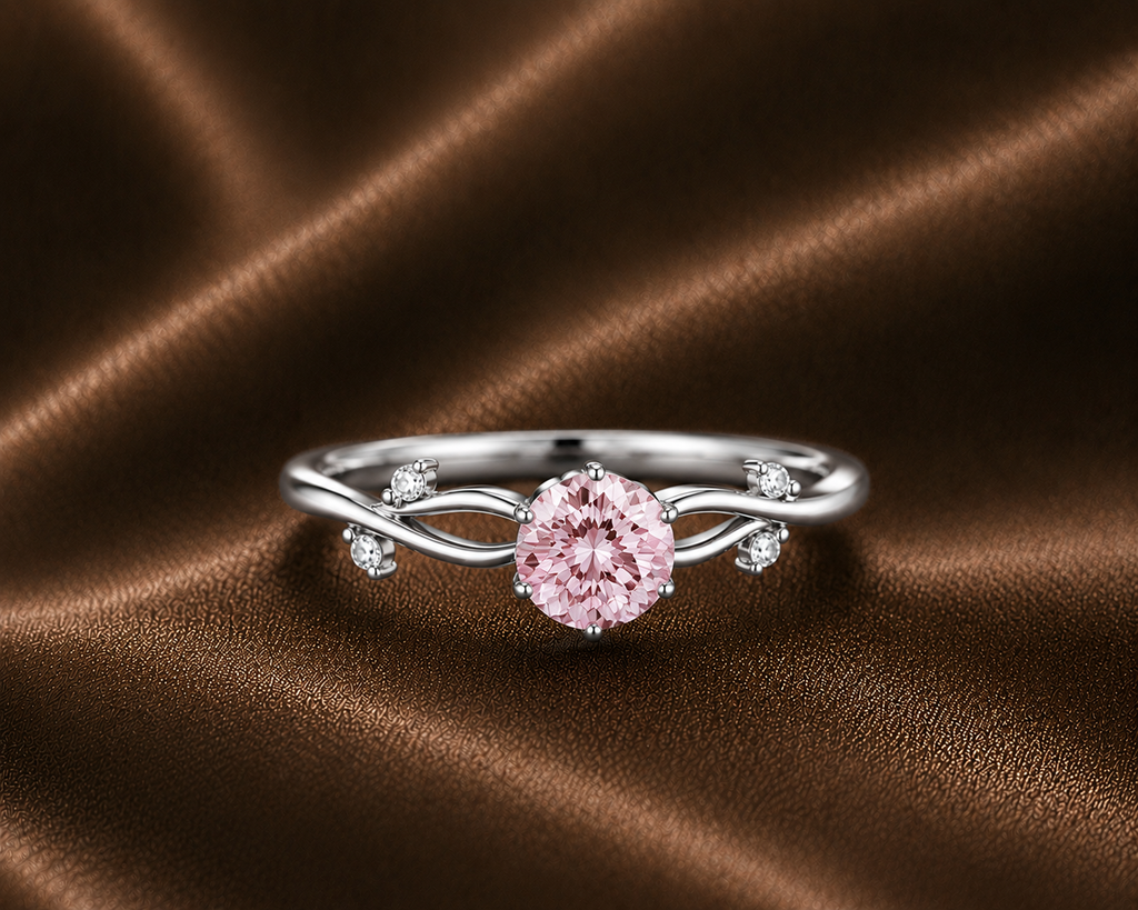 Whispering Branch Pink Sapphire Ring