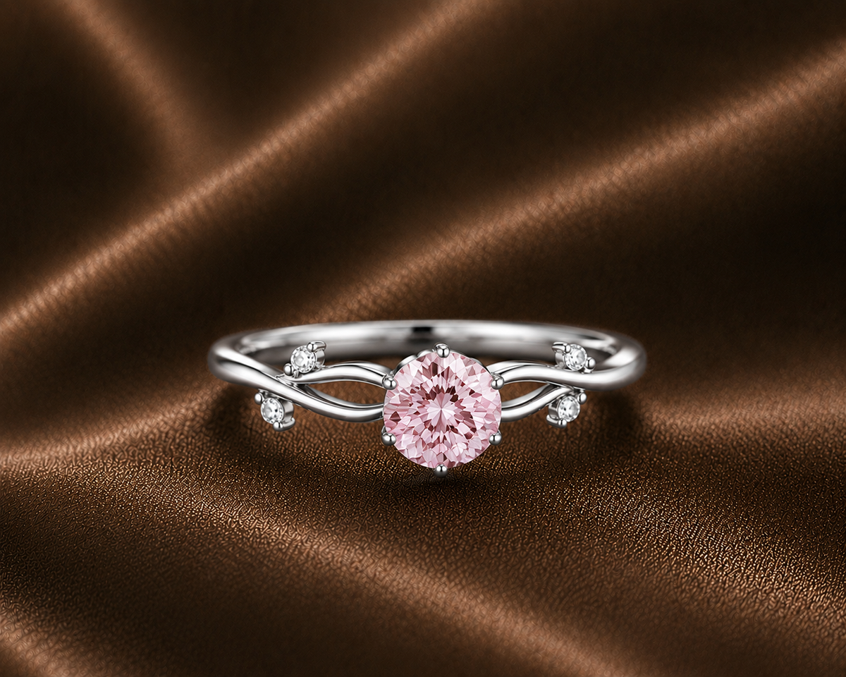 Whispering Branch Pink Sapphire Ring