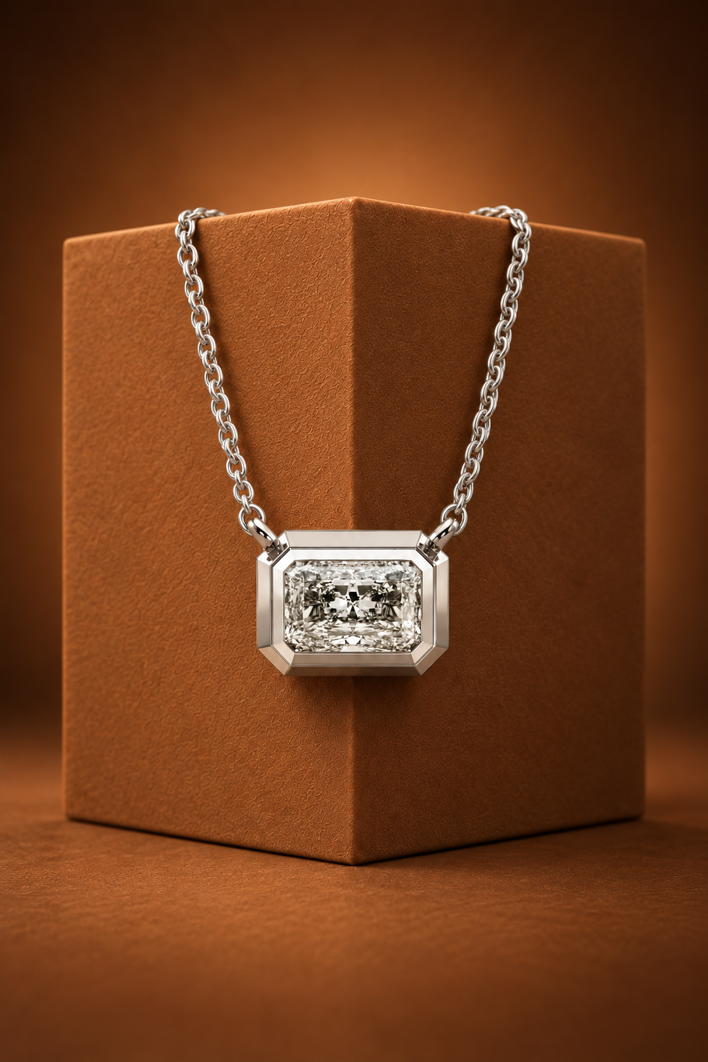 The Heavy Bezel Diamond Pendant