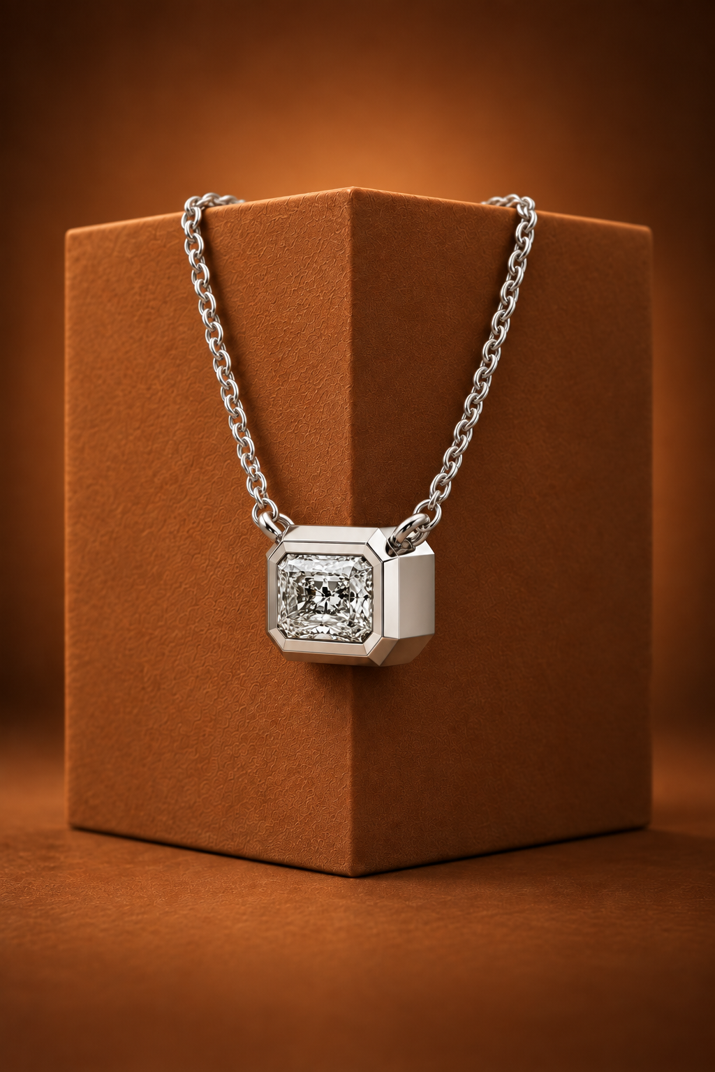 The Heavy Bezel Diamond Pendant