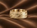 The Textured Gold Statement Band