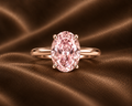 The Oval Pink Solitaire