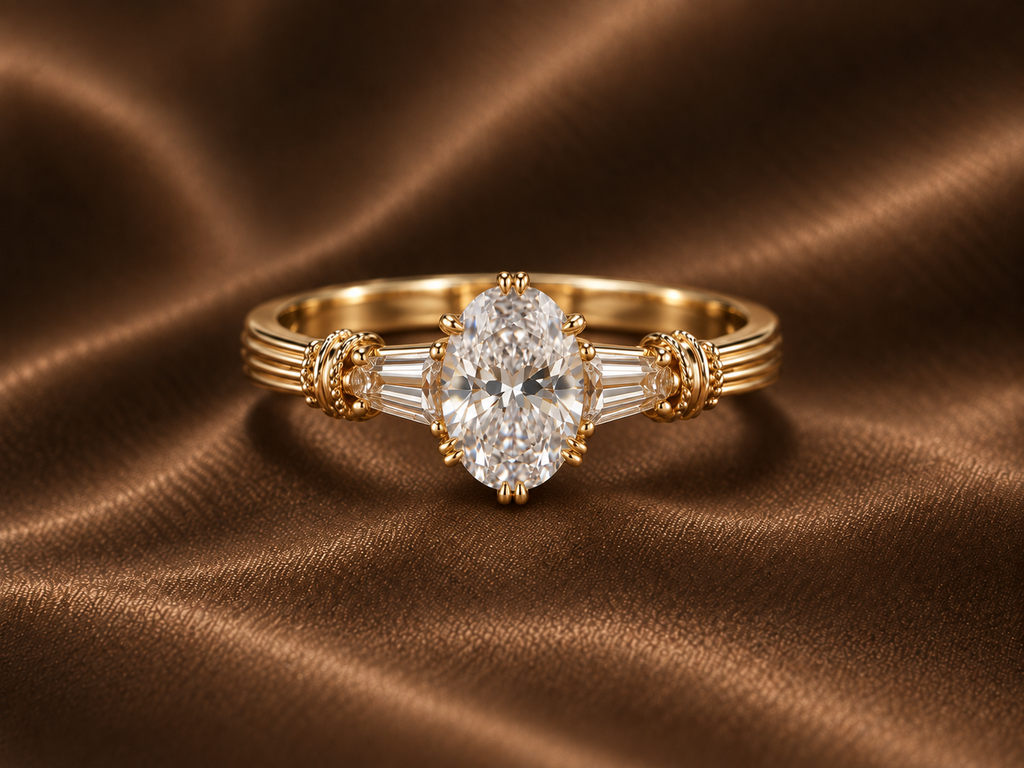 The Heirloom Oval Three-Stone Ring