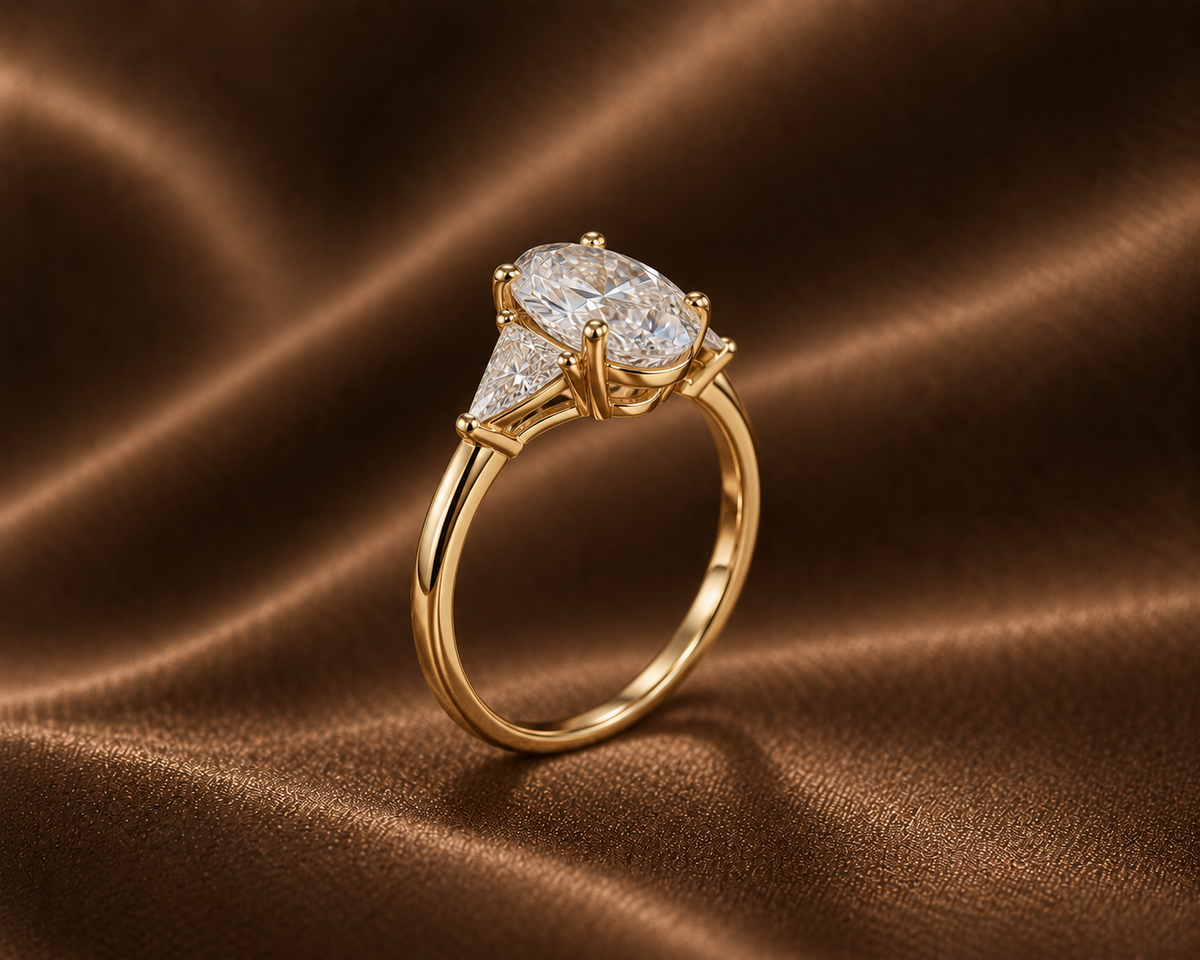 The Oval & Trillion Silhouette Ring