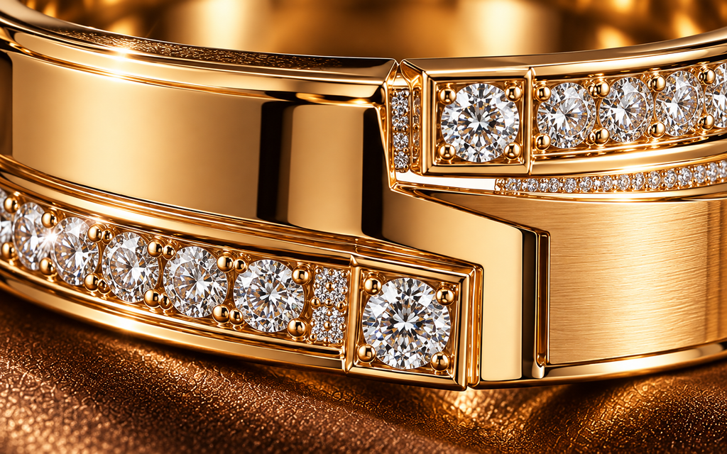 Geometric Diamond Men's Band