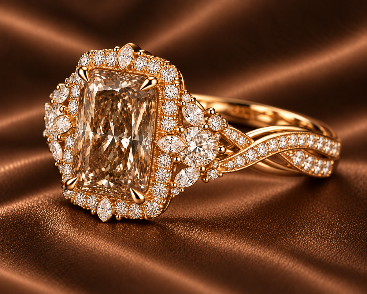 The Heritage Radiant Halo Ring
