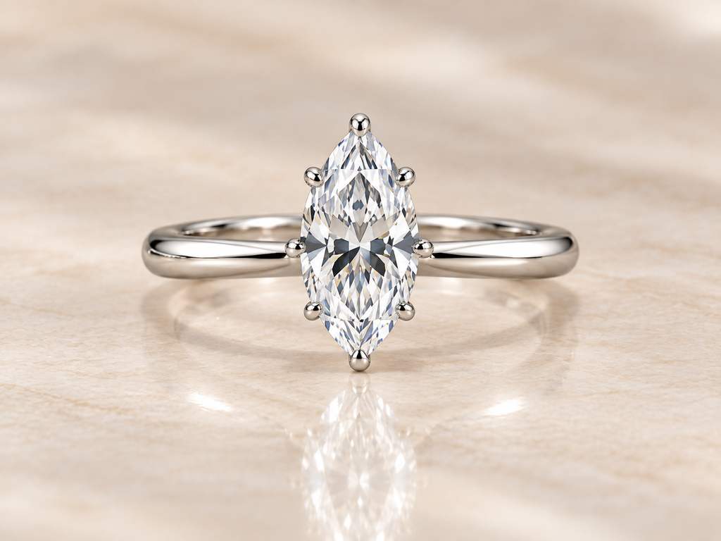 The Marquise Diamond Trio Stack