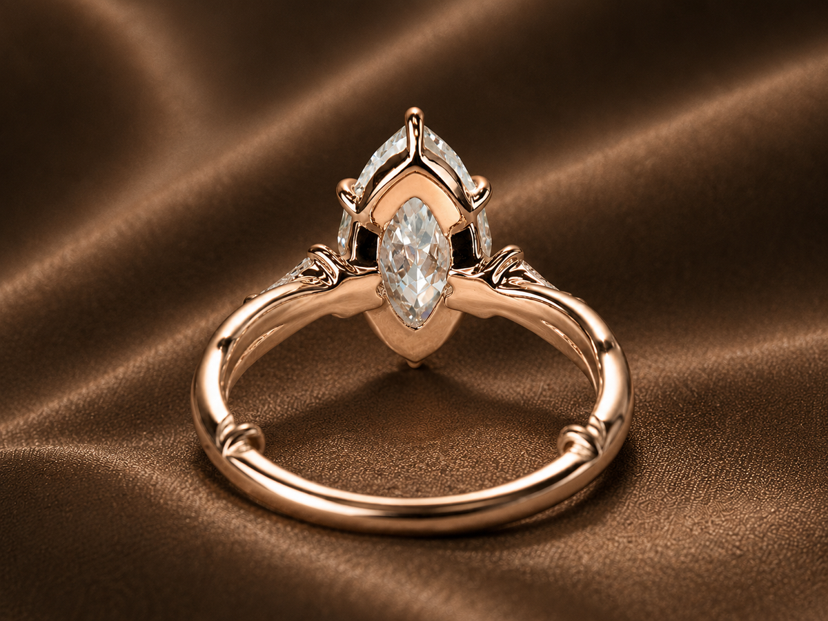 Luxe Marquise & Twisted Vine Ring