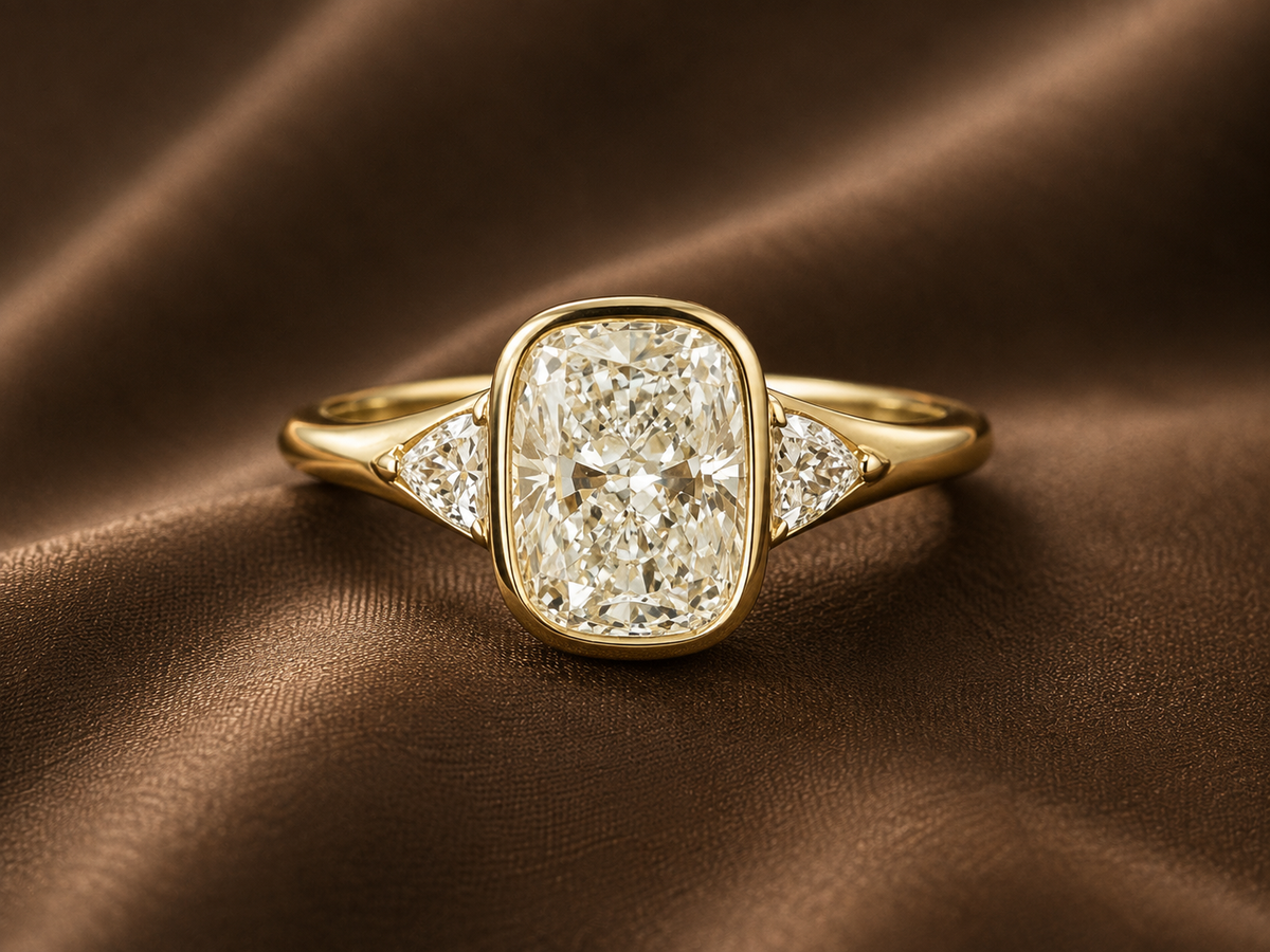 The Bold Bezel Cushion Ring