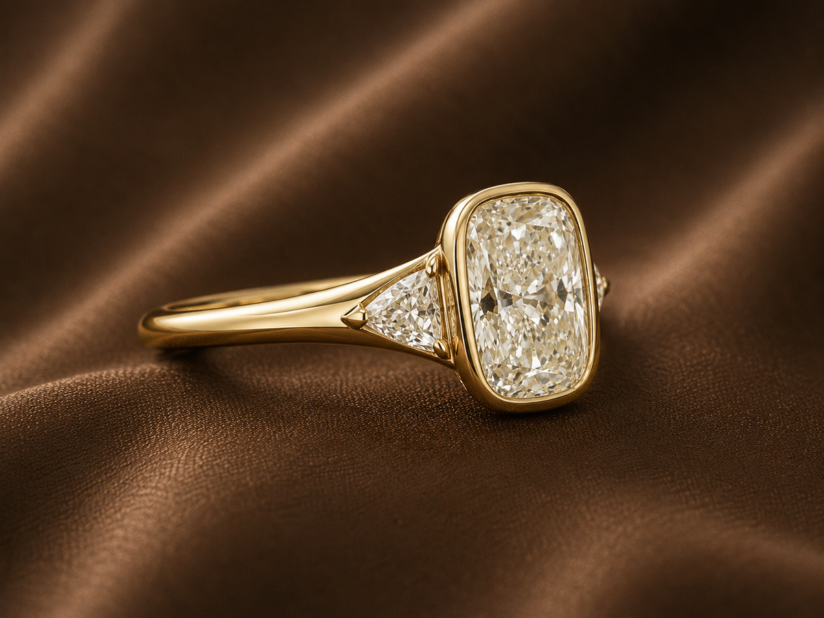 The Bold Bezel Cushion Ring