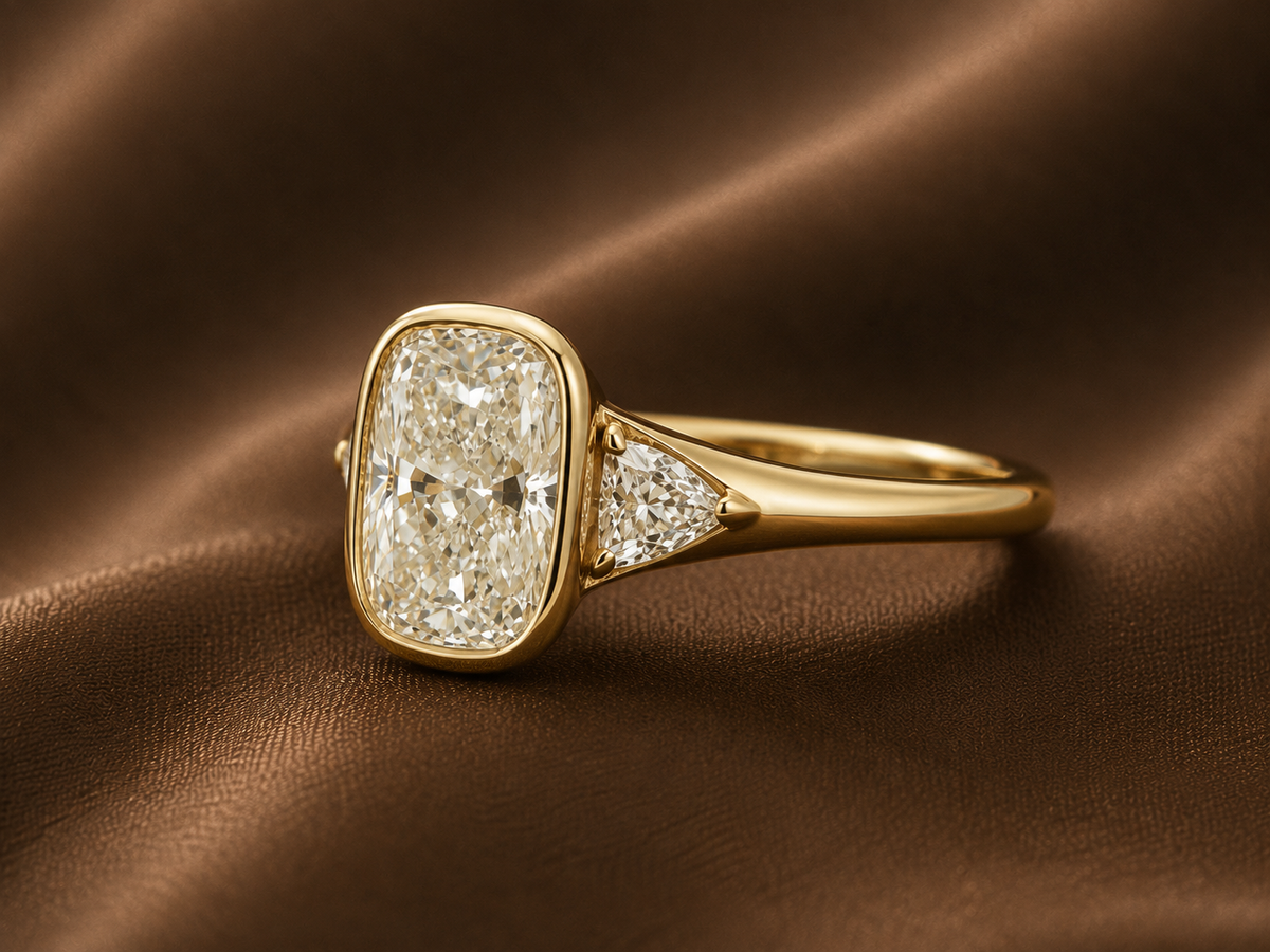 The Bold Bezel Cushion Ring