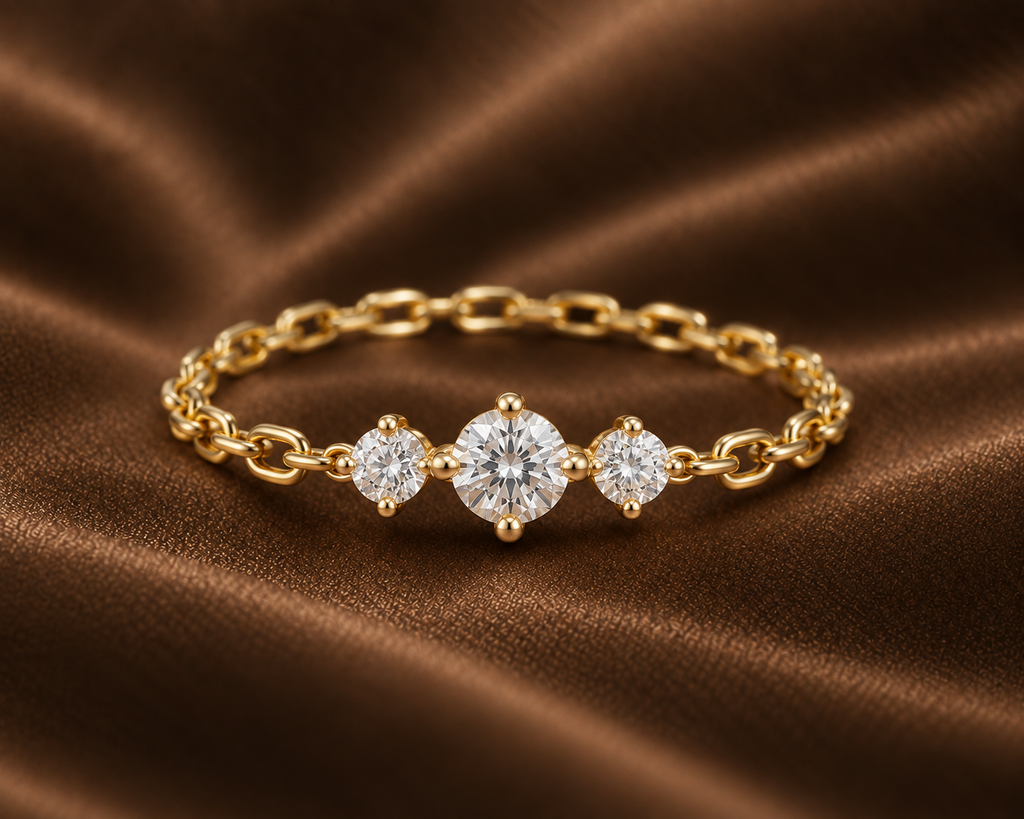 The Liquid Gold Chain Ring