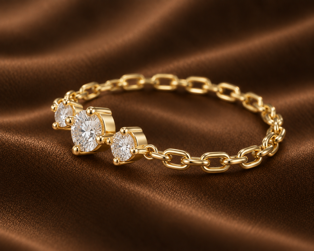 The Liquid Gold Chain Ring