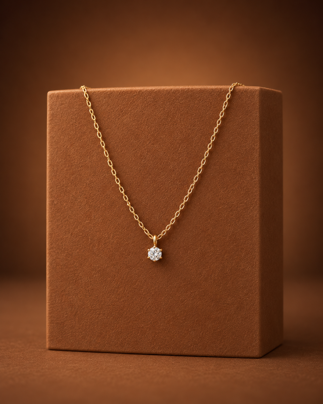 Round Brilliant Diamond Necklace