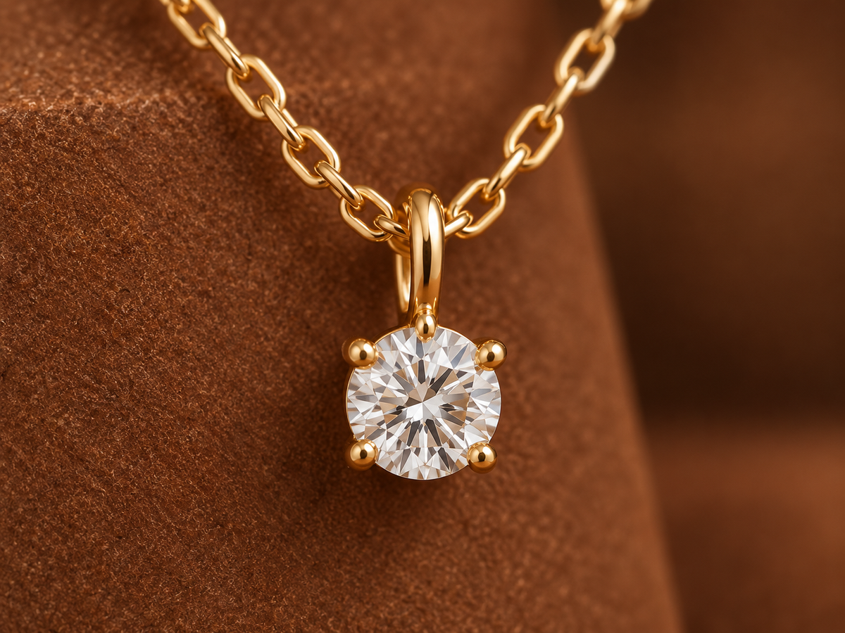 The Aura Solitaire Necklace