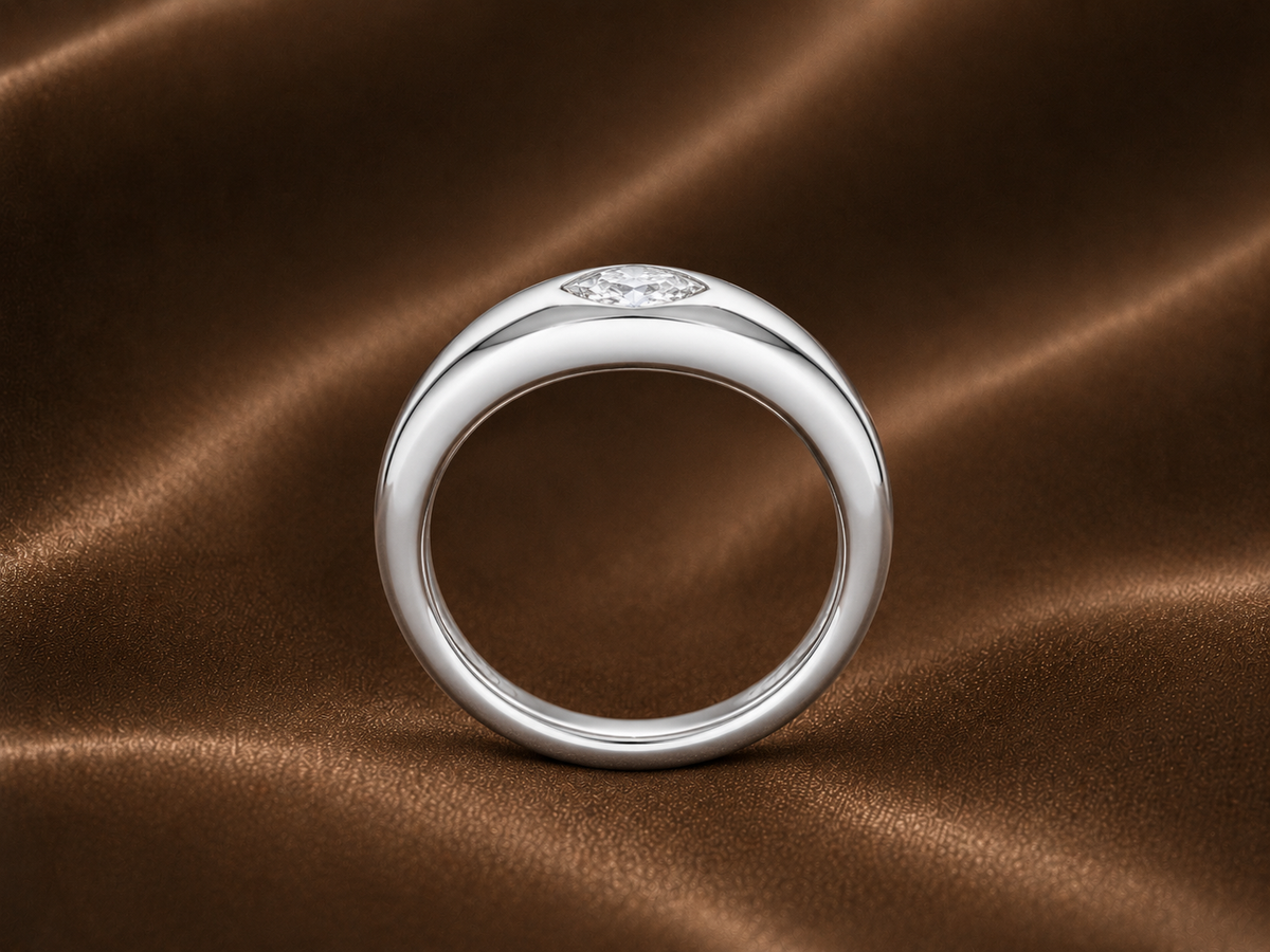 The Sculpted Marquise Dome Ring