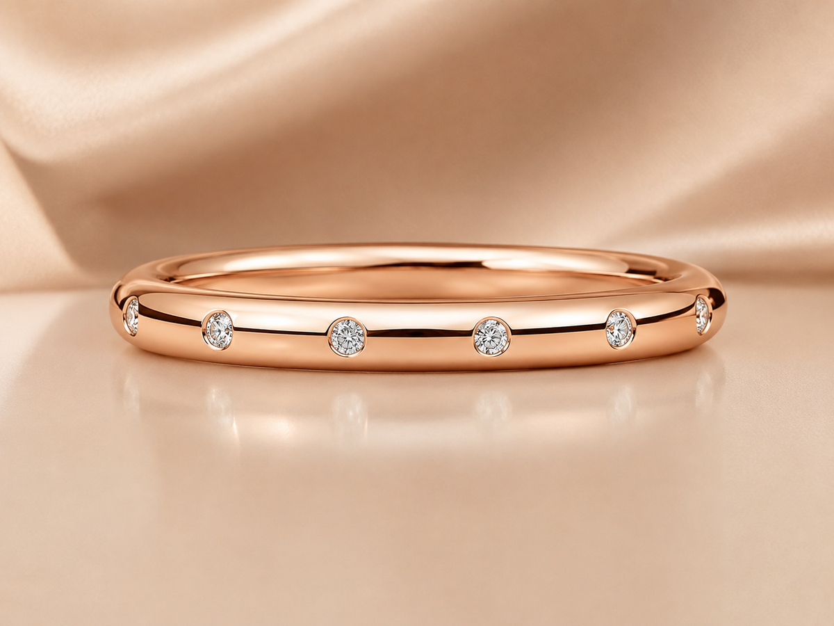 The Guiding Light Flush-Set Lab-Grown Diamond Band