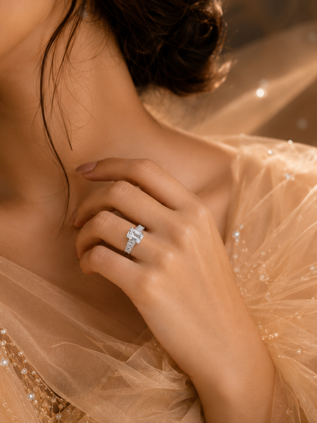 The Sovereign Radiant & Emerald Diamond Ring