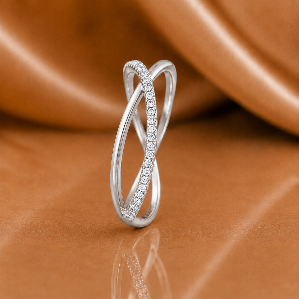 The Eternal Bond Intertwined Diamond Ring