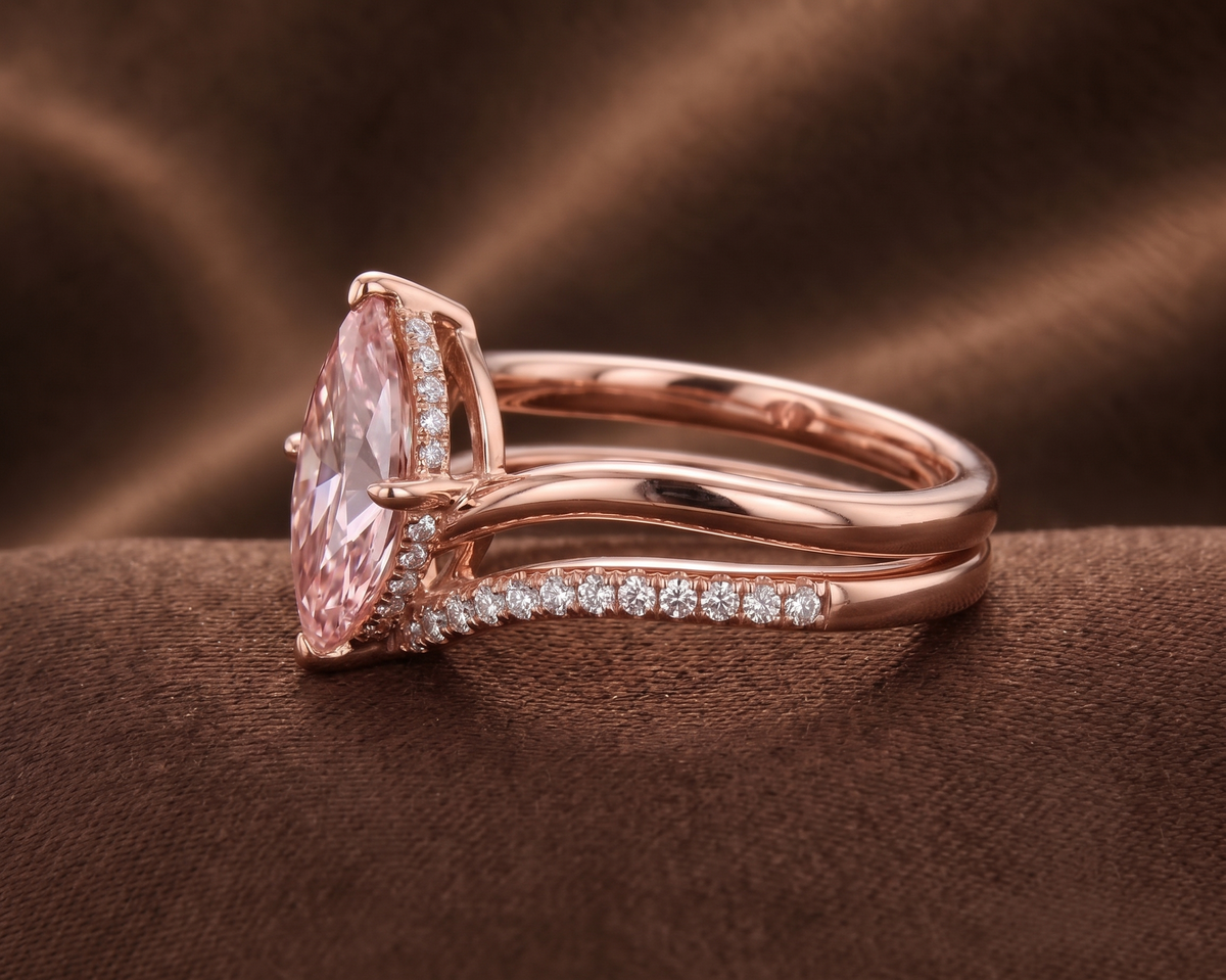 Twisted Vine Marquise Solitaire