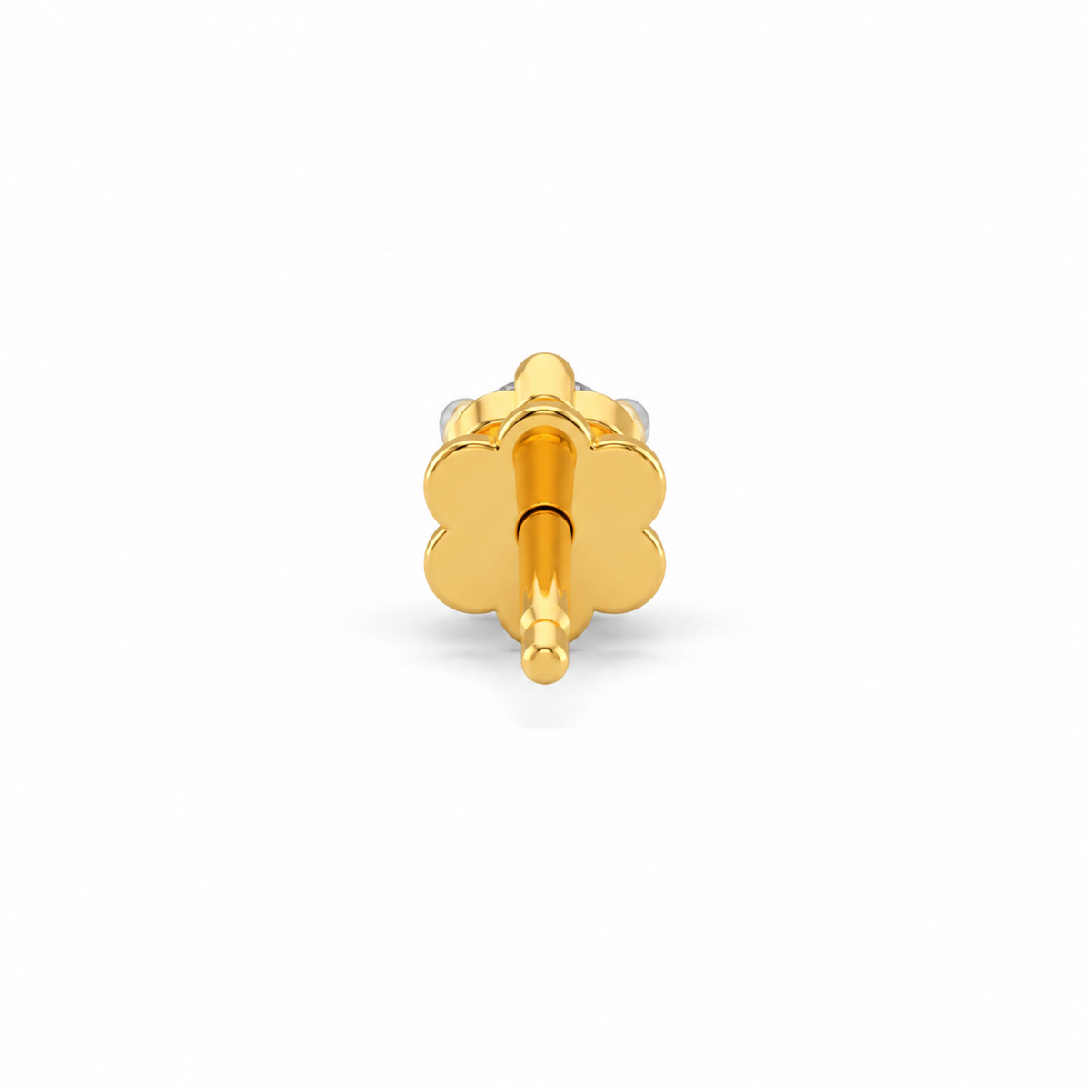 Natural Diamond Nose Pin  18K  Gold