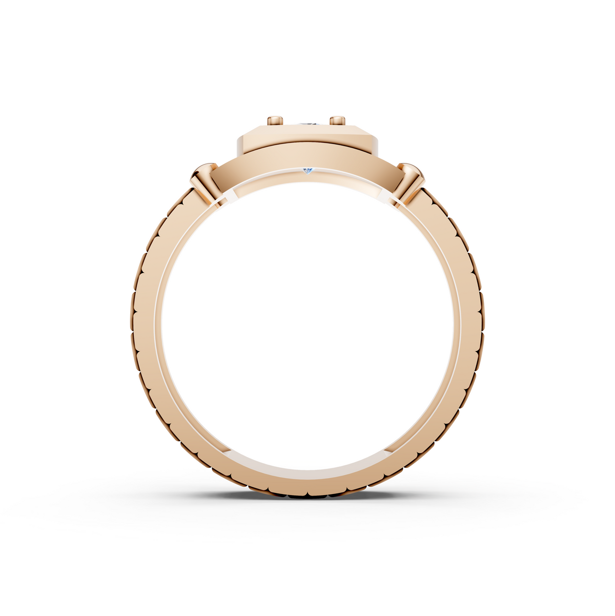Men's Presidential Watch-Link Certified Lab Diamond Ring