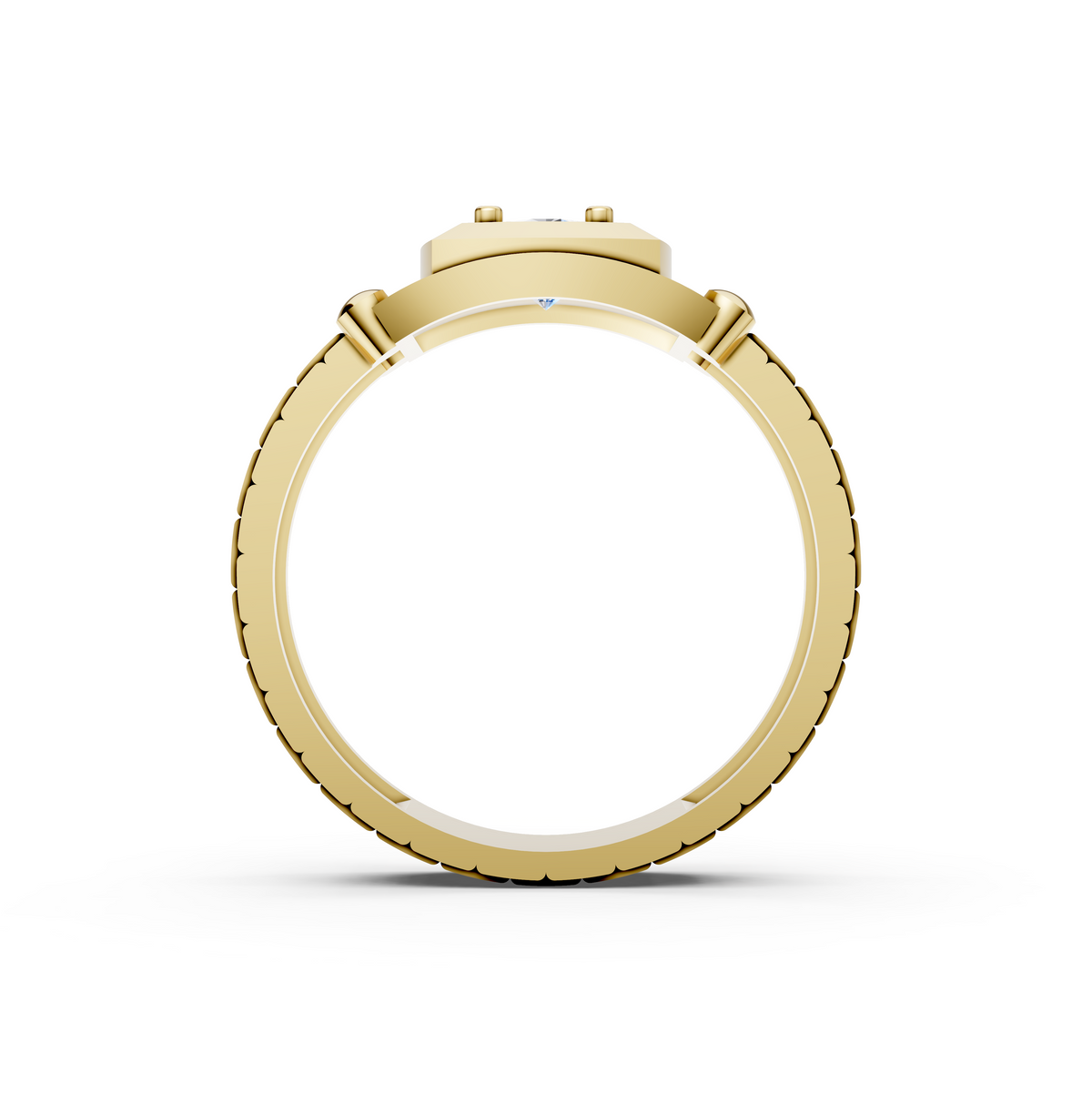 Men's Presidential Watch-Link Certified Lab Diamond Ring