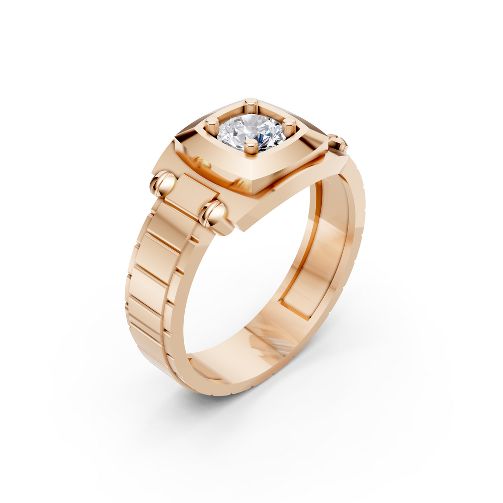 Men's Presidential Watch-Link Certified Lab Diamond Ring