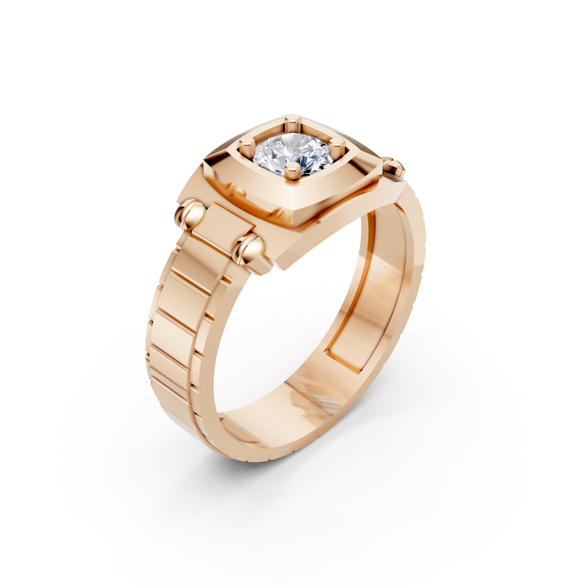 Men's Presidential Watch-Link Certified Lab Diamond Ring
