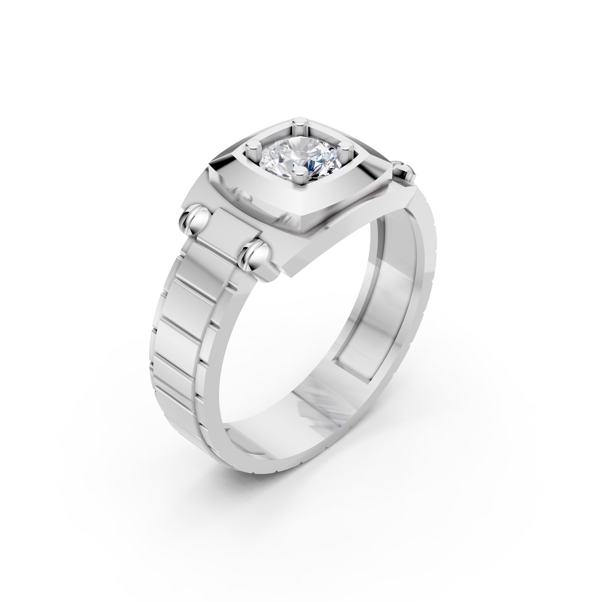 Men's Presidential Watch-Link Certified Lab Diamond Ring