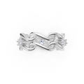 Women’s Lab-Grown Diamond Twisted Swirl Eternity Ring
